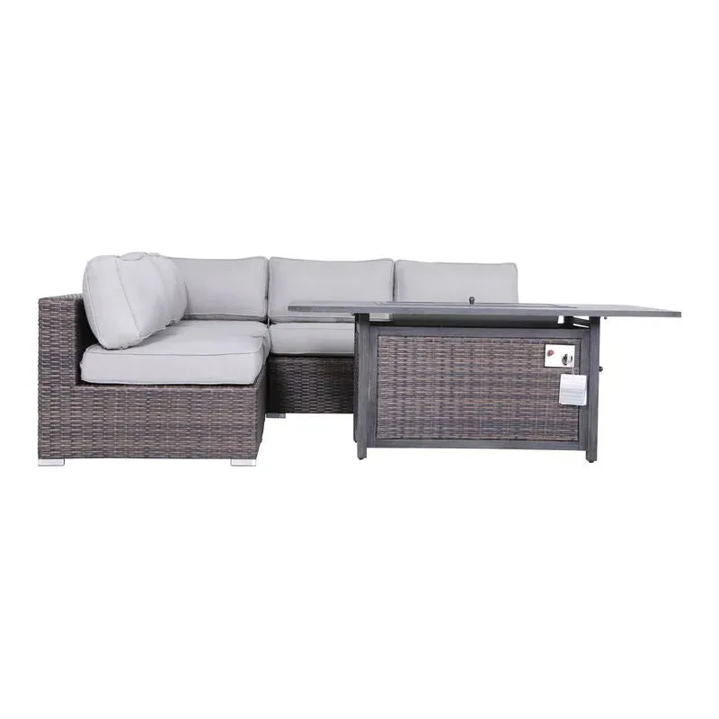 6 Piece Sectional Sofa Set With Cushions - Brown by Couch.com
