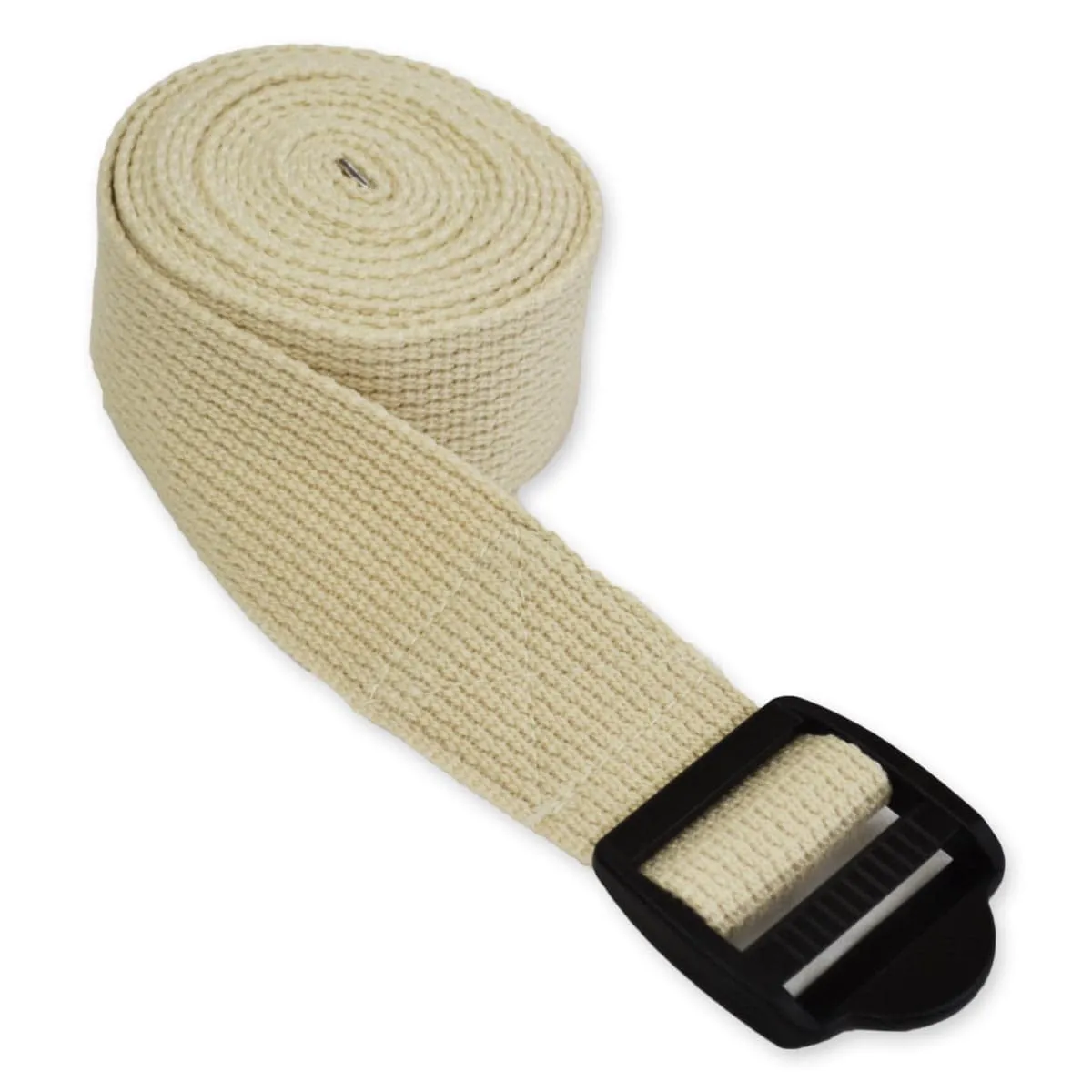 8' Cinch Buckle Cotton Yoga Strap