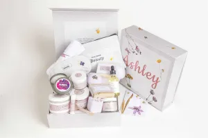 A Special Day Gift, Birthday Gift Basket, Lavender Natural Bath & Body by Lizush