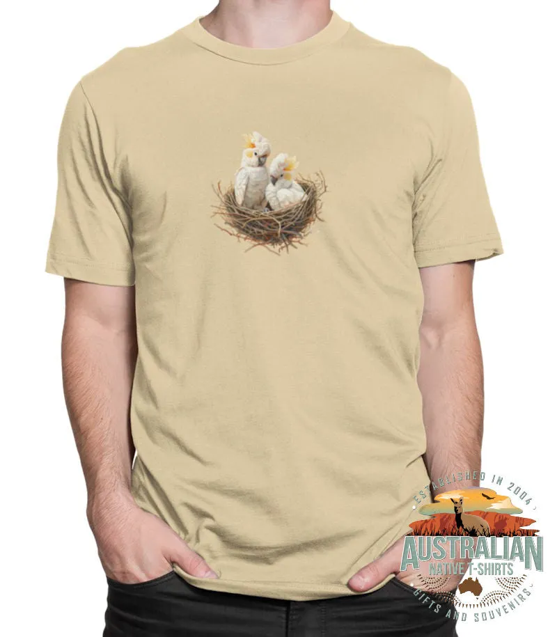 Baby Cockatoo Nest Adults T-Shirt (Various Colours)