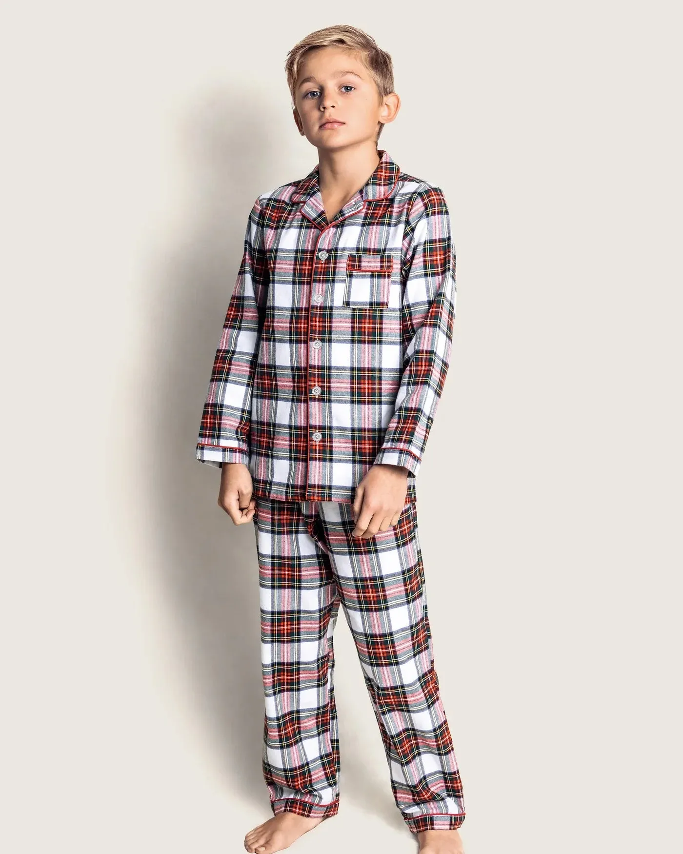 Brushed Cotton Pajama Set - Balmoral Tartan