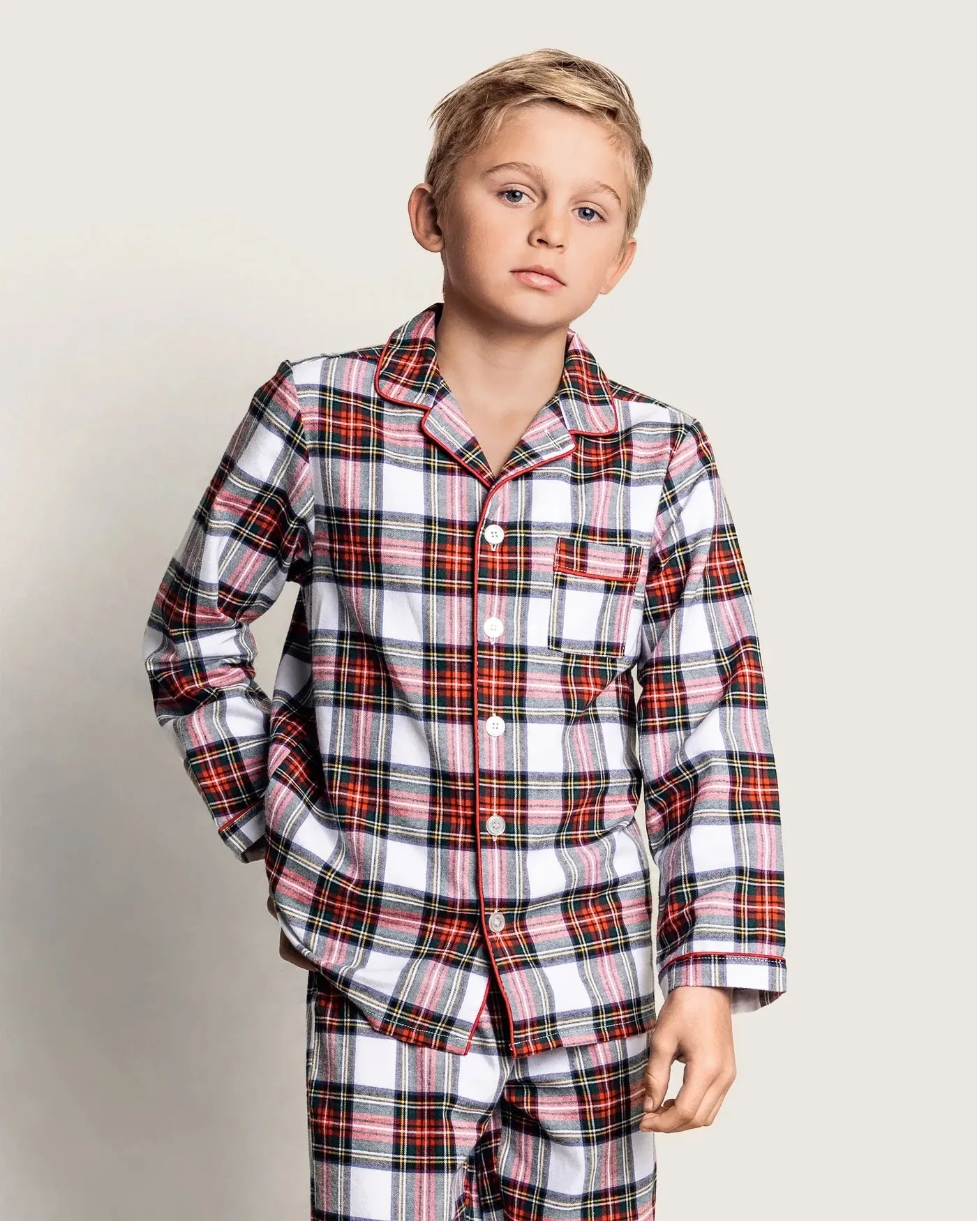Brushed Cotton Pajama Set - Balmoral Tartan