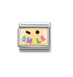 Classic link steel 18k gold SMILE