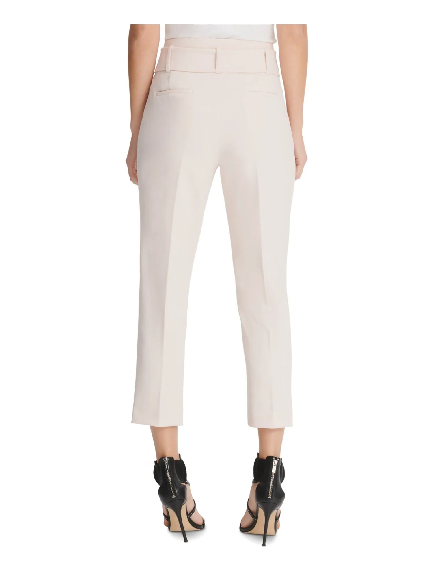 DKNY Women's High Waist Business Pants Pink Size 14