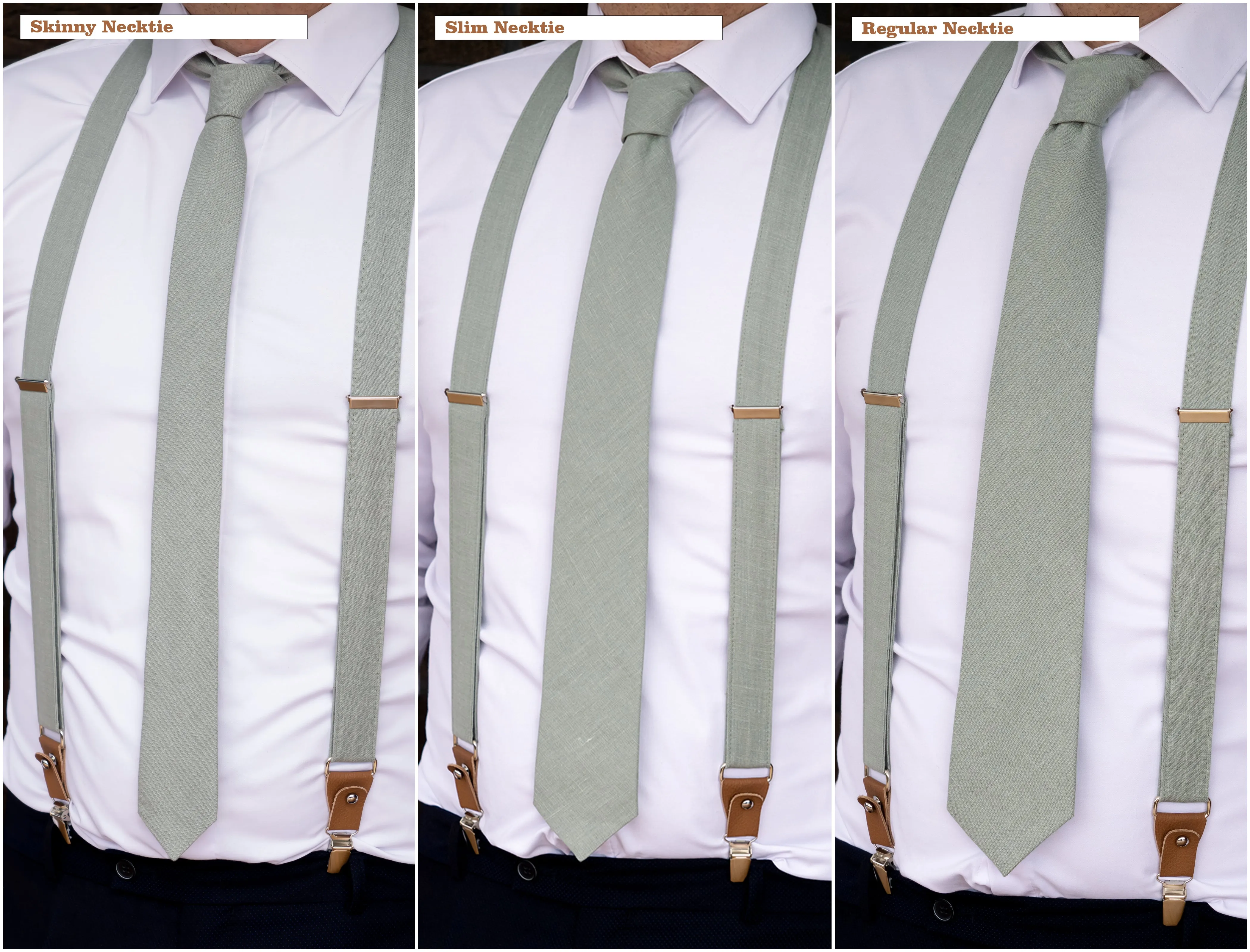 Dusty Blue Men's Neckties - The Perfect Gift for Groomsmen