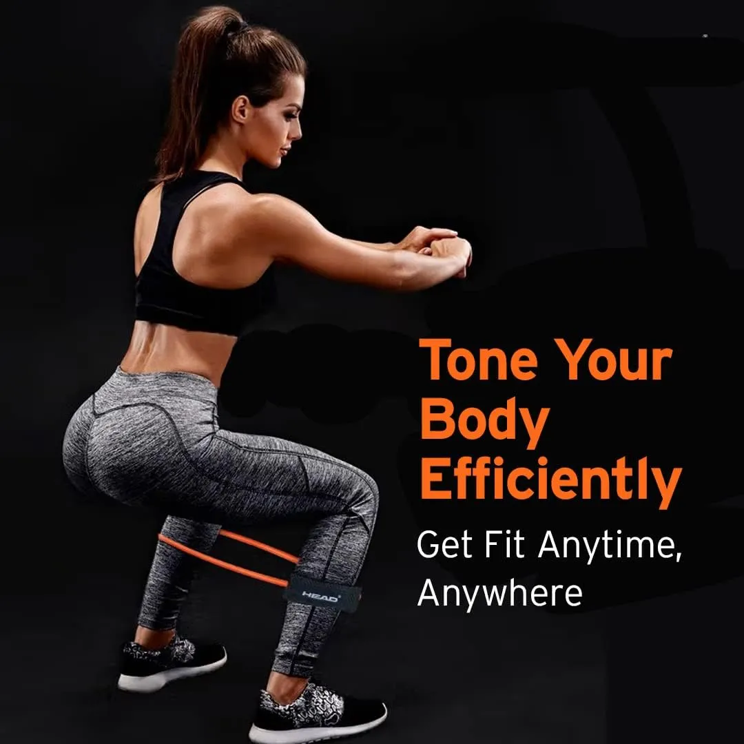 HEAD Wrist/Ankle Weights & Resistance Tube   Ring Tube Combo | Adjustable Weights: (2 x 1 Kgs) | Resistance: 10 Kg