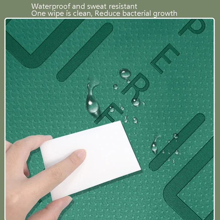 Indoor Skipping Mat Sound Insulation Shock Absorption Thickened Skipping Blanket Non-Slip Yoga Mat, Size: 140 x 60cm(Green)