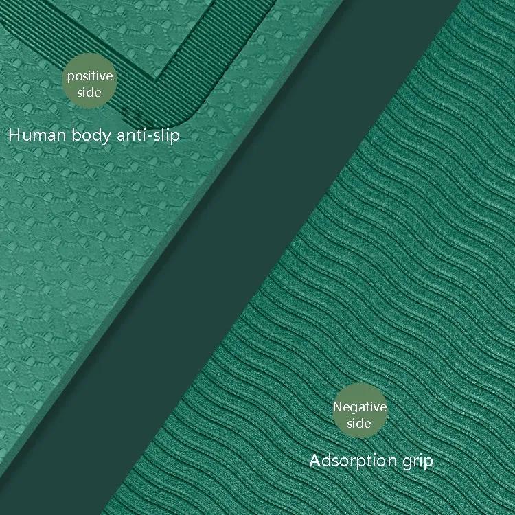 Indoor Skipping Mat Sound Insulation Shock Absorption Thickened Skipping Blanket Non-Slip Yoga Mat, Size: 140 x 60cm(Green)