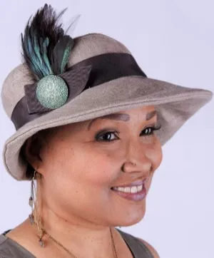 Katherine Hat Style - Linen in Natural (One Medium Left!)