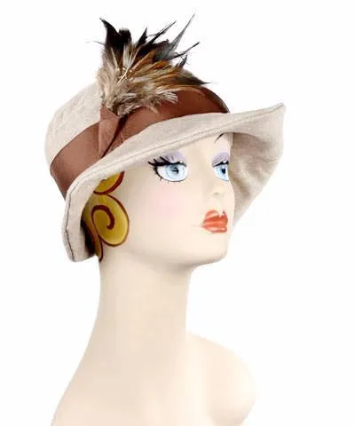 Katherine Hat Style - Linen in Natural (One Medium Left!)