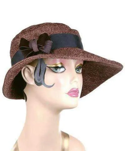 Katherine Hat Style - Tumbleweed in Chocolate (Two Medium Left!)