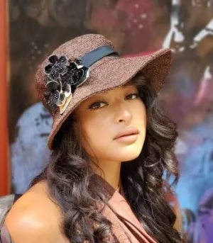 Katherine Hat Style - Tumbleweed in Chocolate (Two Medium Left!)