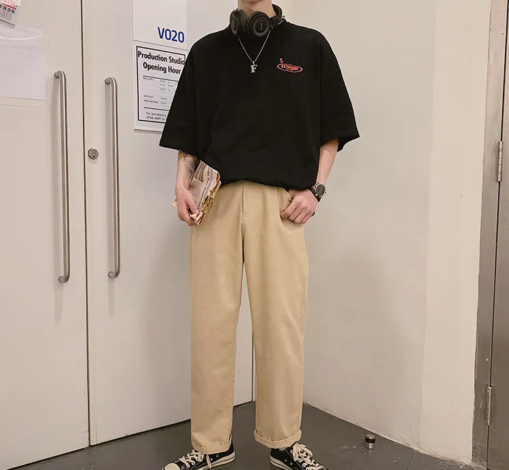 [Korean Style] Back Patchwork Oversized T-Shirts