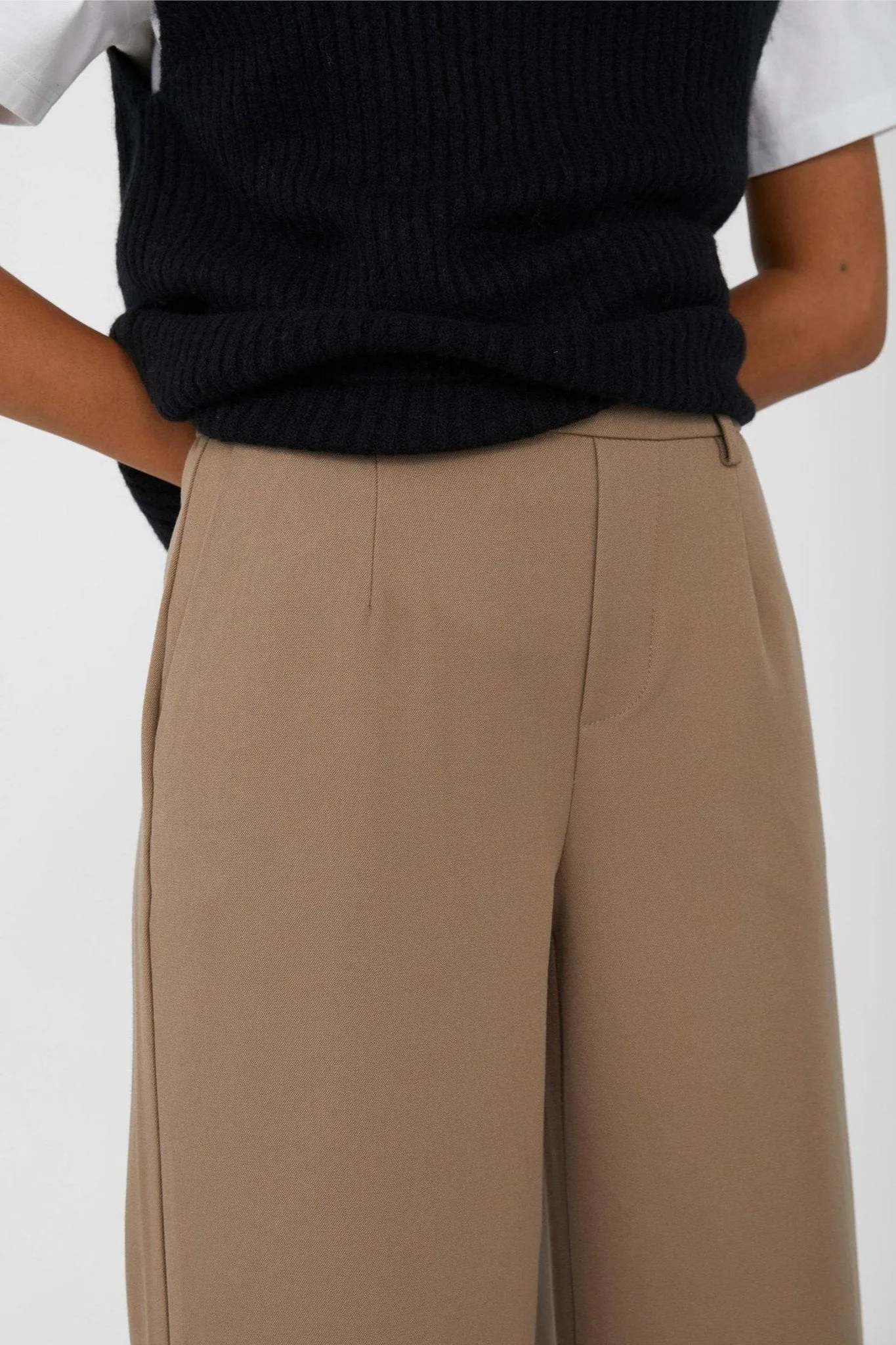 Lisa Wide Trousers - Brown
