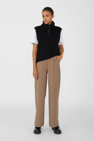 Lisa Wide Trousers - Brown