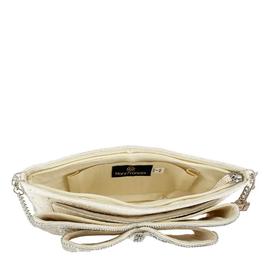 Mary Frances Accessories Fancy Bow Crossbody Clutch