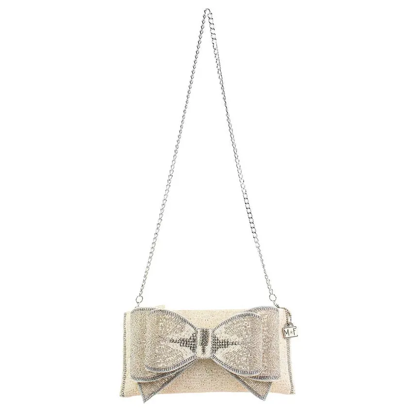 Mary Frances Accessories Fancy Bow Crossbody Clutch