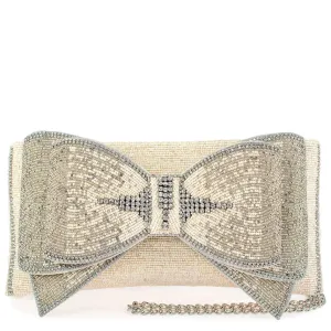 Mary Frances Accessories Fancy Bow Crossbody Clutch