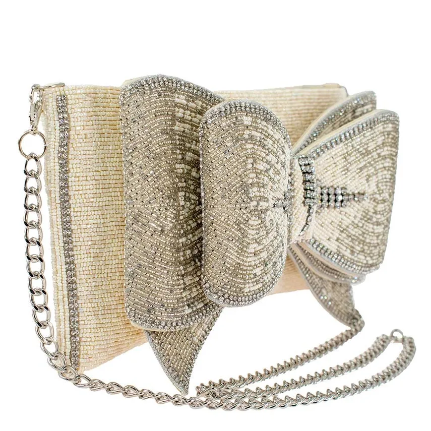 Mary Frances Accessories Fancy Bow Crossbody Clutch
