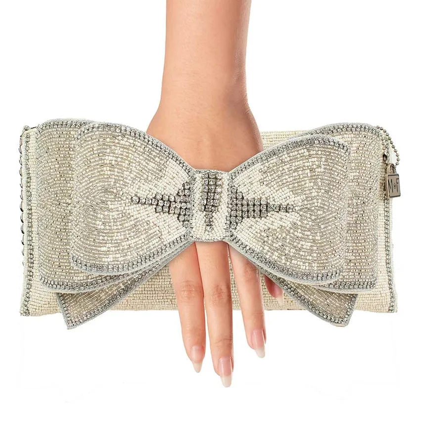Mary Frances Accessories Fancy Bow Crossbody Clutch