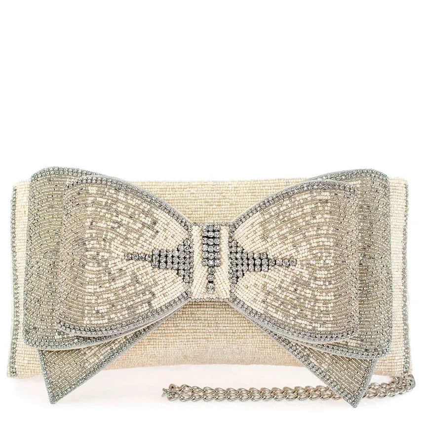 Mary Frances Accessories Fancy Bow Crossbody Clutch