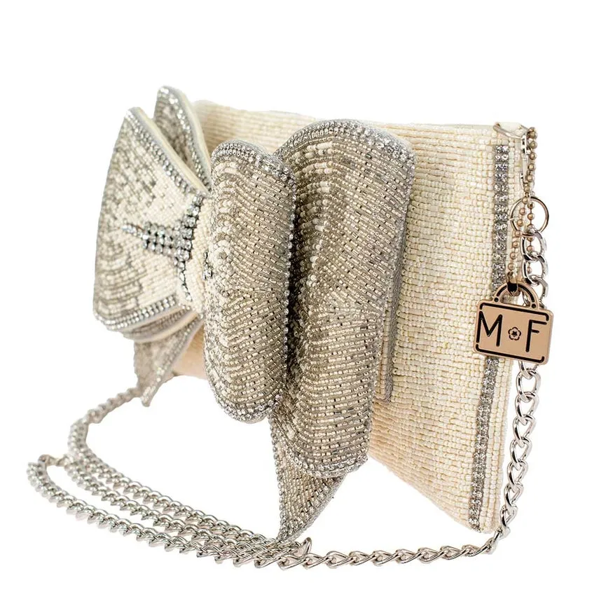 Mary Frances Accessories Fancy Bow Crossbody Clutch