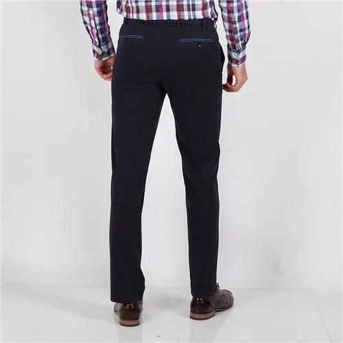 Meyer - New York, Navy Trousers, Blue Trim