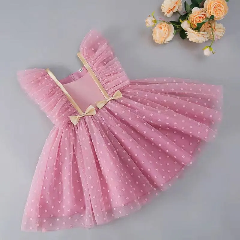 Nico Pleated Lace Sleeveless Party Tutu Dress