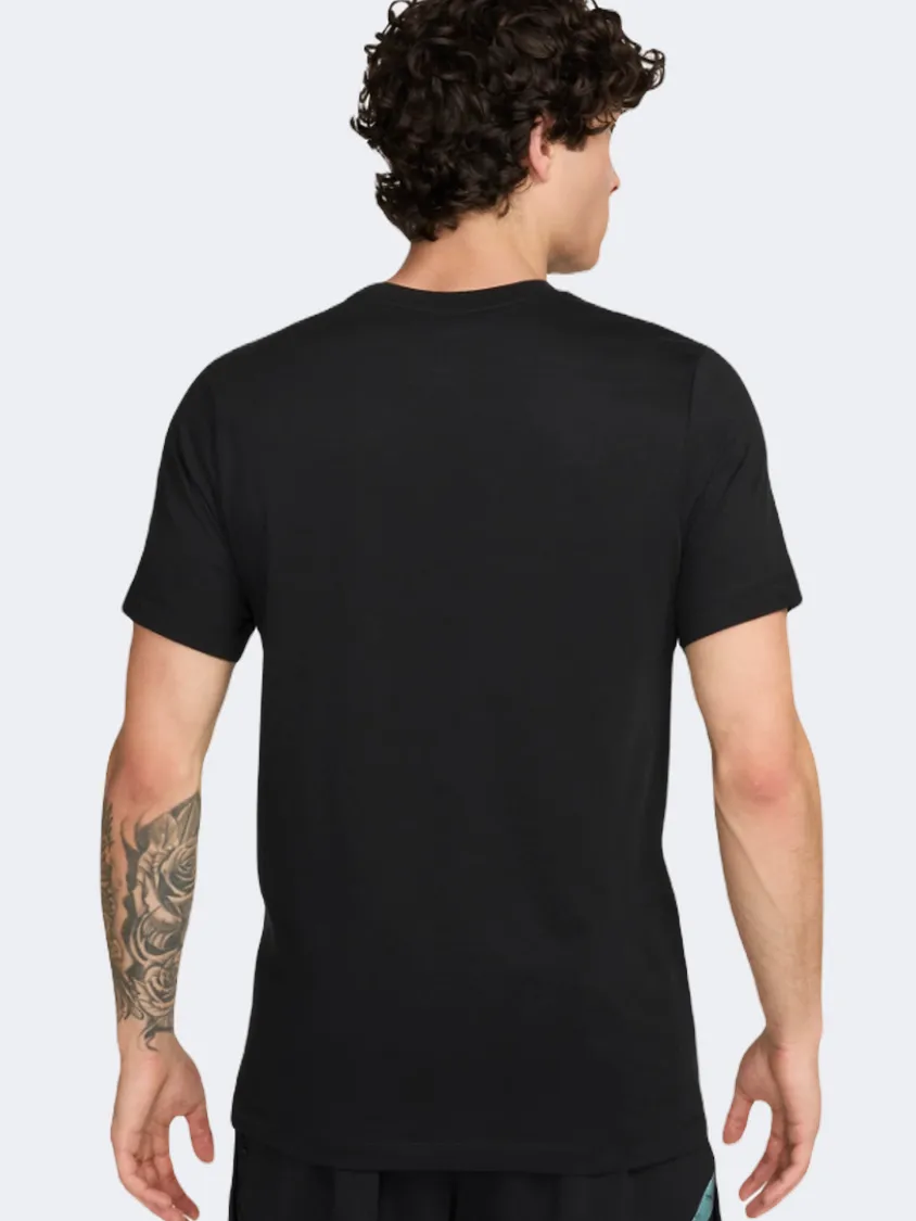 Nike Df Division Logo Men Running T-Shirt Black