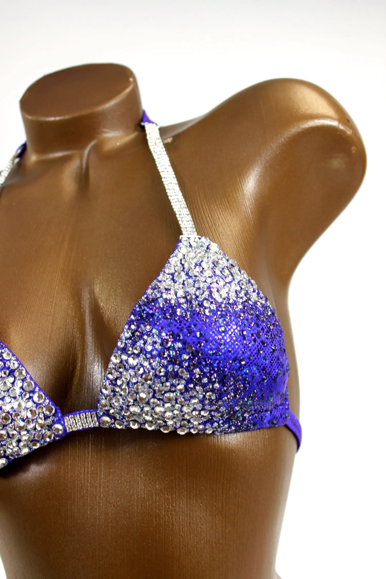 Periwinkle Ombre Spandex Bikini Suit