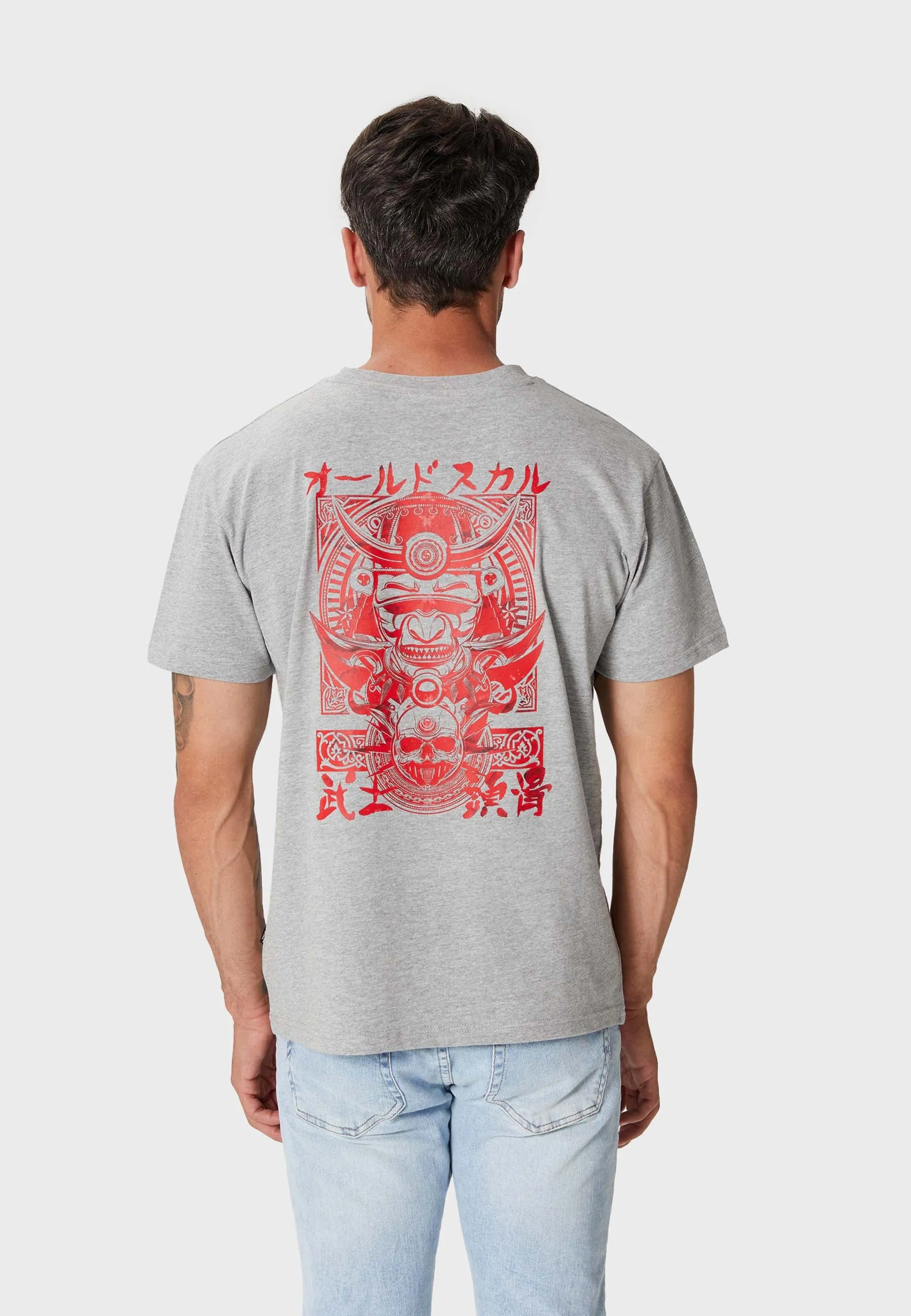 Ronin Backprint T-Shirt Heather Grey