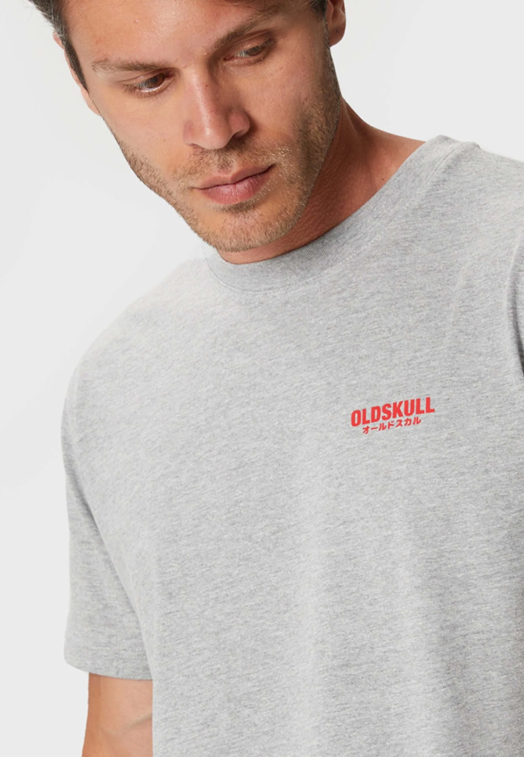 Ronin Backprint T-Shirt Heather Grey