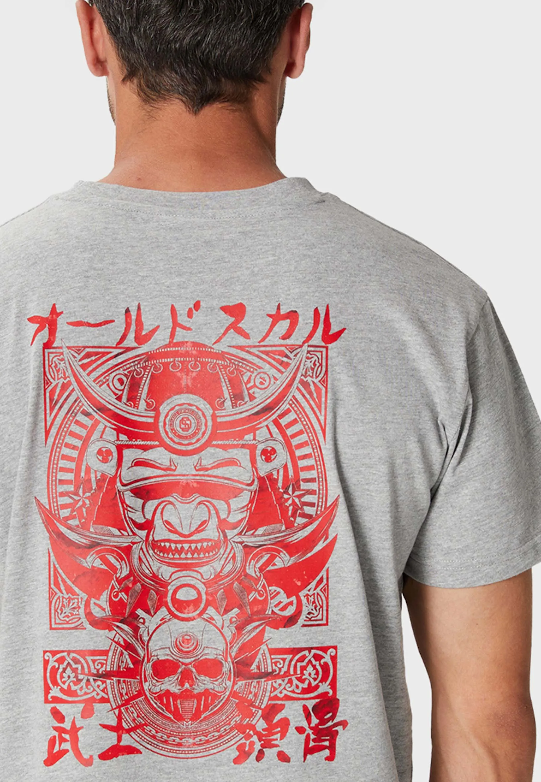Ronin Backprint T-Shirt Heather Grey