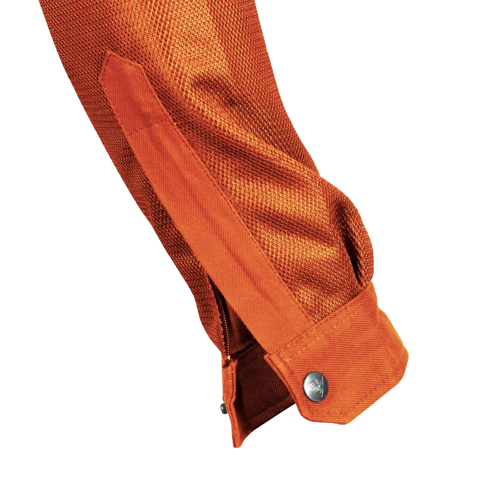 SALE Protective Summer Mesh Shirt - Orange Solid with Pads