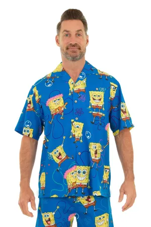 Shirt - Spongebob Hawaiian - Blue
