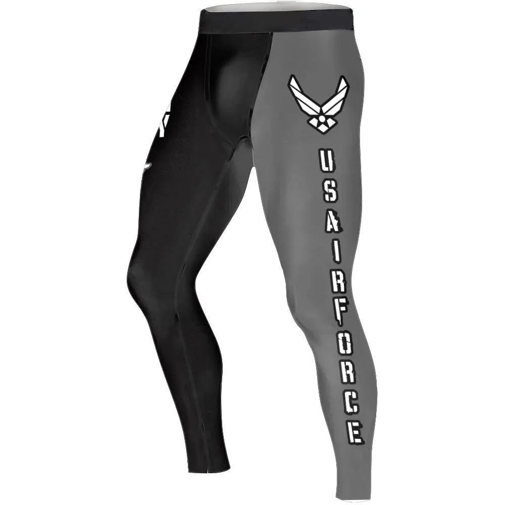 Veteran Military Air Force Men's Compression Leggings