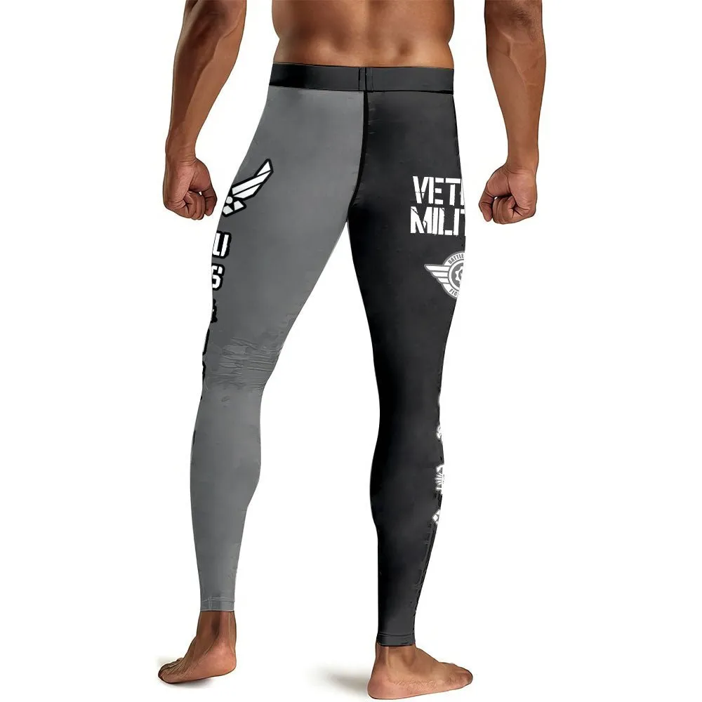 Veteran Military Air Force Men's Compression Leggings