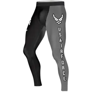 Veteran Military Air Force Men's Compression Leggings