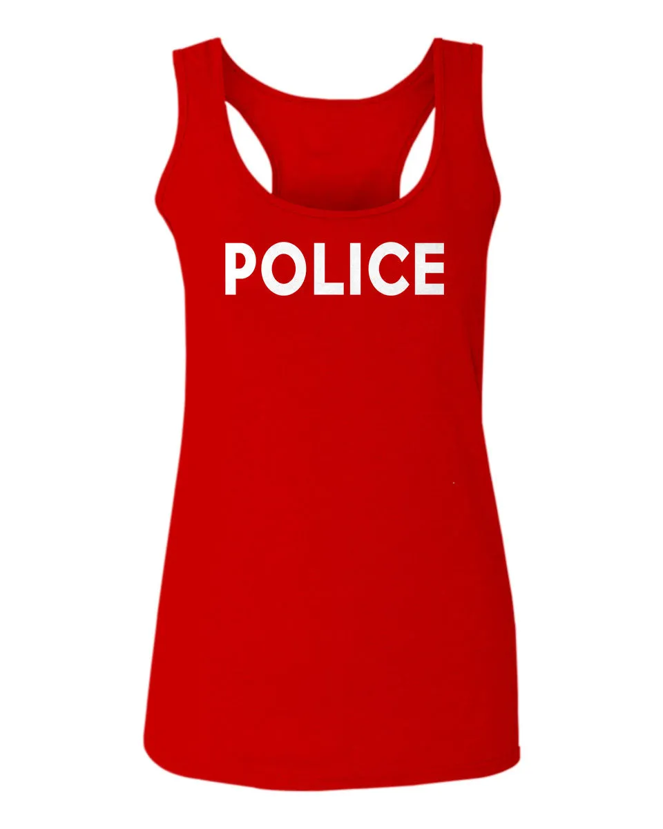 VICES AND VIRTUES Police Officer Costume Support Blue Lives  women's Tank Top sleeveless Racerback