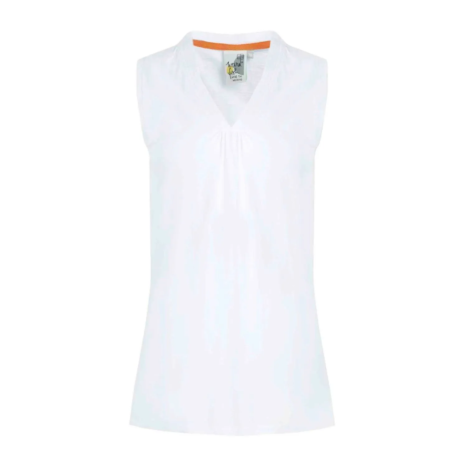 Weird Fish 16 White Arenas Outfitter Cotton Vest
