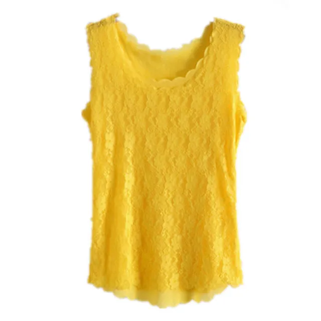Women Tank Tops Fashion Lace Women's Tank Crochet Embroidery Fitness Summer Casual Blouse Camisole Sleeveless Shirt For Female