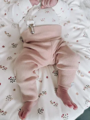 Zion Ribbed Pink Leggings