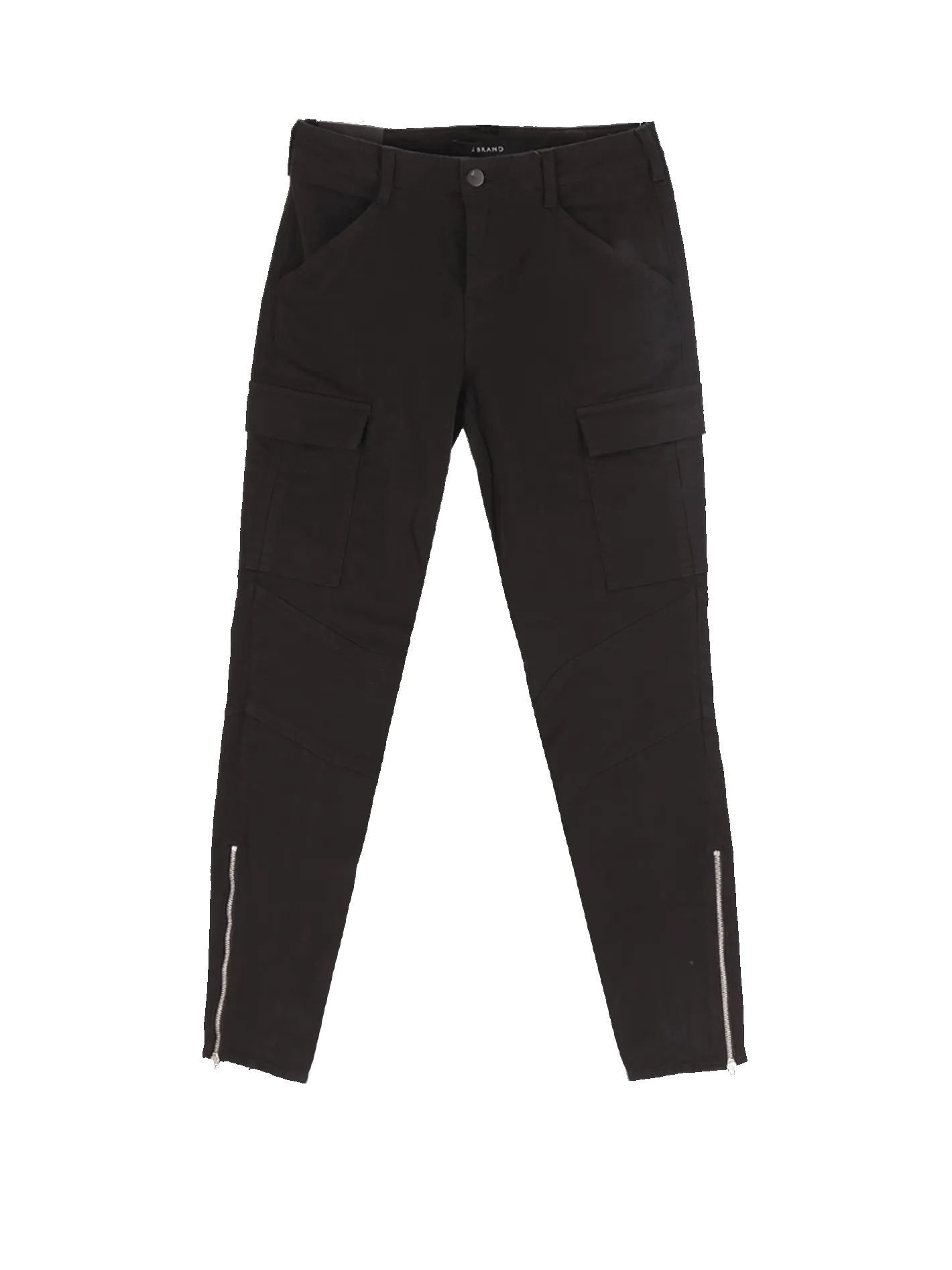 zipped-ankle cargo trousers
